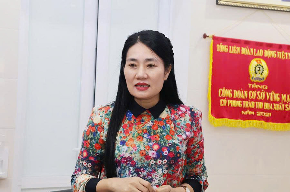Phó Chủ tịch HĐND tỉnh Nguyễn Thị Việt Hà phát biểu tại buổi làm việc.